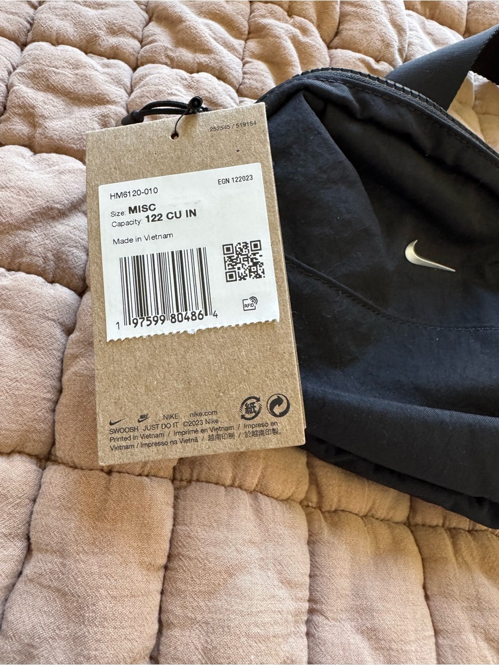 Nike Black Bottoms with Swoosh Logo brand new with tags